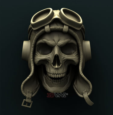 MILITARY SKULL 3D STL 3DWave